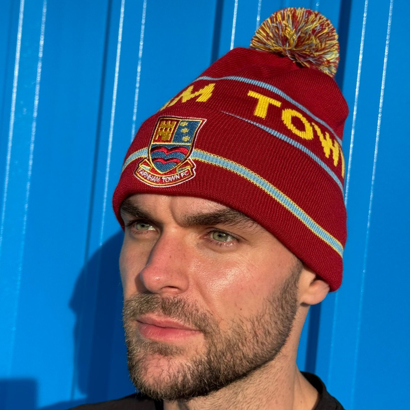 Official Farnham Town Beanie - Claret