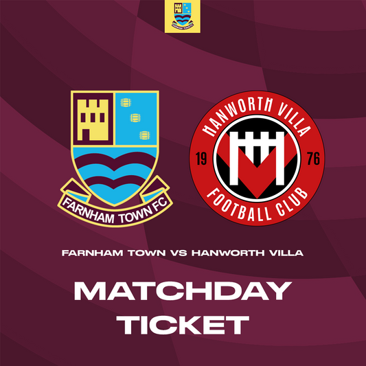 Farnham Town vs. Hanworth Villa - League - Matchday Ticket