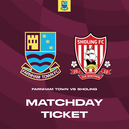 Farnham Town vs. Sholing - League - Matchday Ticket